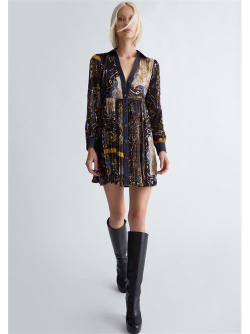 shirt dress with scarf print Liu Jo | UF3120D3092.77688